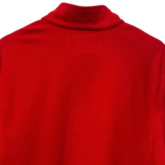 LANDS END Fleece Top Plus Size 2X Red 1/4 Zip Pullover Womens Jacket - Picture 3 of 11